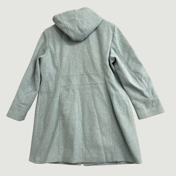 NEW Vince Camuto Women's XX-Large Hooded Light Gray, Blue Coat Polyester Blend - Picture 6 of 14